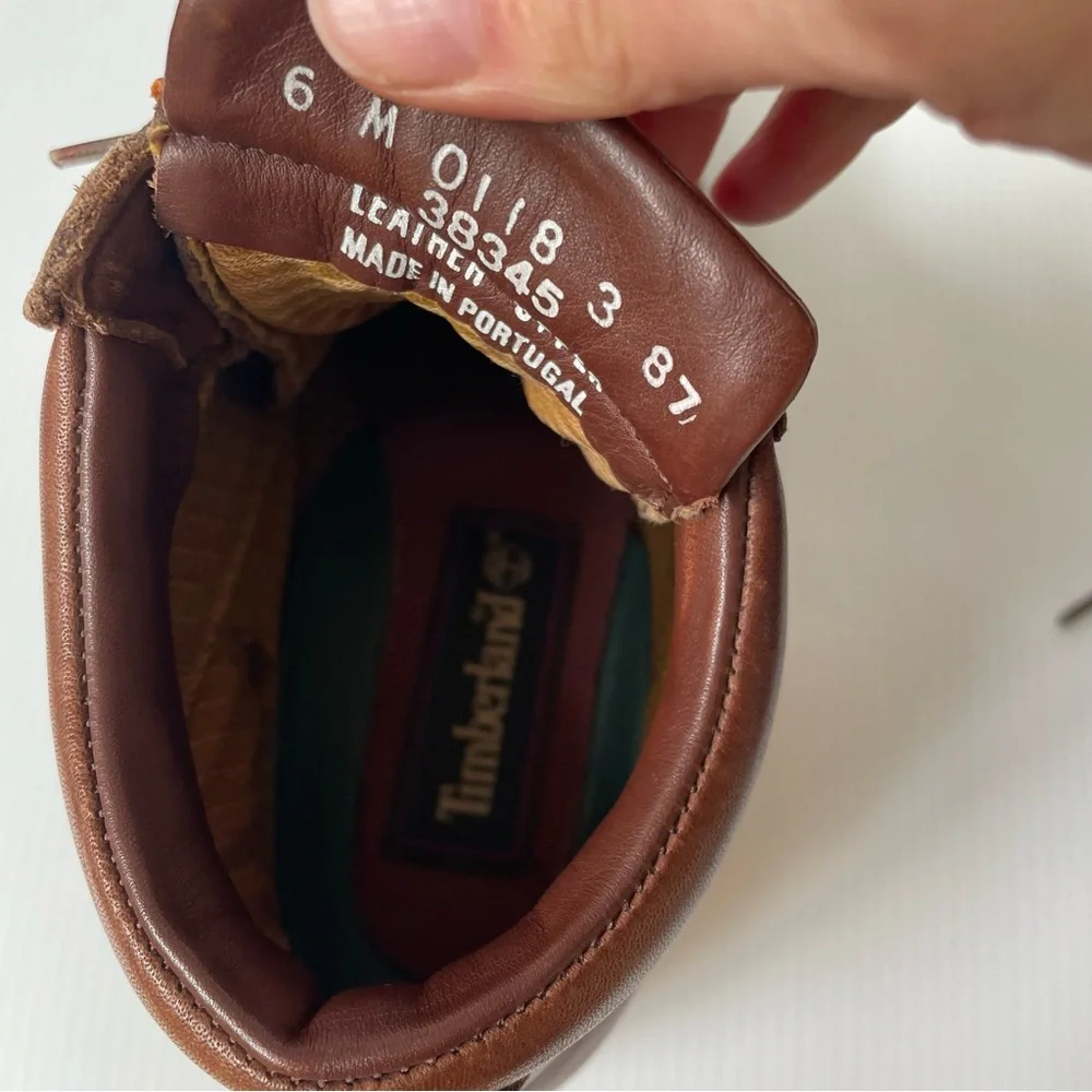 Timberland Leather Moccasin Chukka Brown Boots Women’s Sz 6 Waterproof Gore-tex - Picture 11 of 14